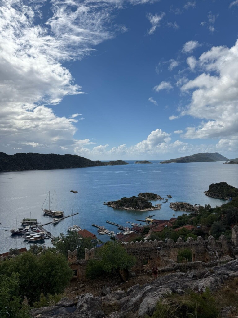 Turkish harbour with boats
