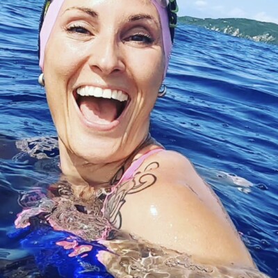 Clare Jevons swimming