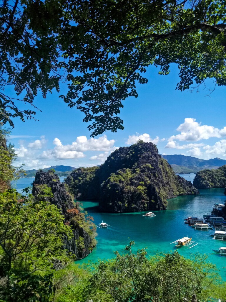 View across Coron's lakes