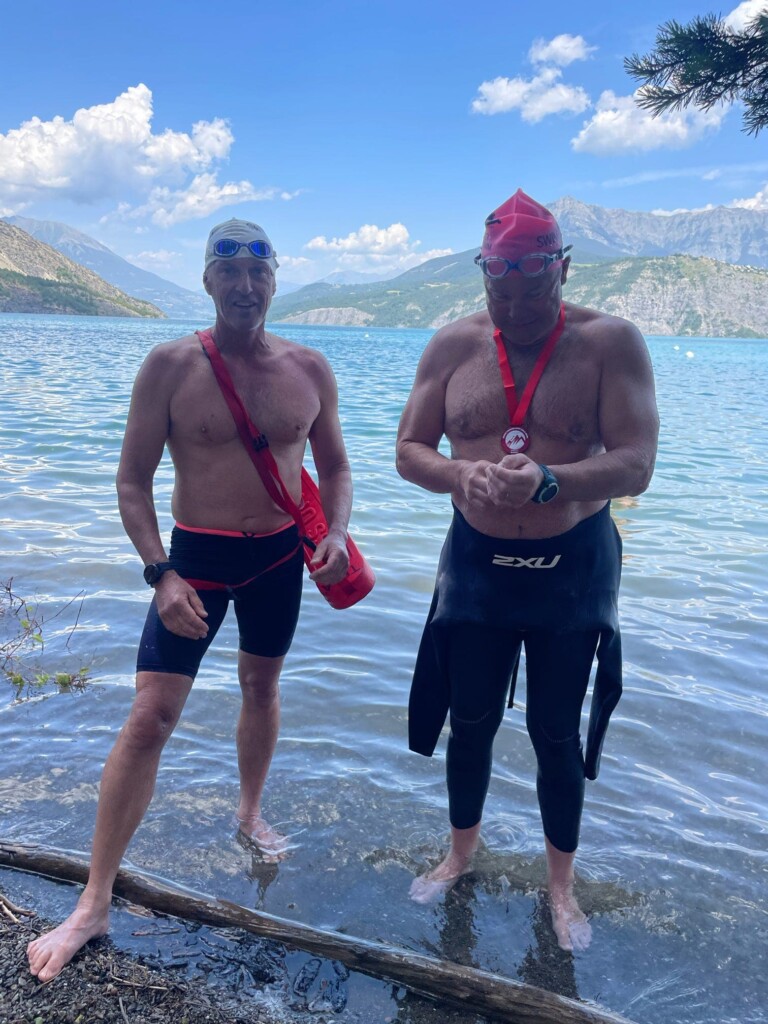 Two simmers after challenge by water Serre Pancon