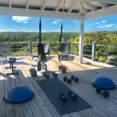 Gym at the Sugar Beach Estate in the Bahamas