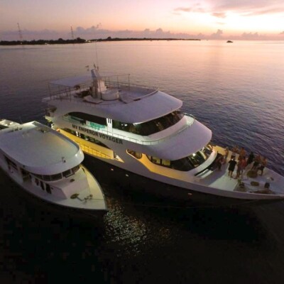Emperor Voyager by drone Maldives
