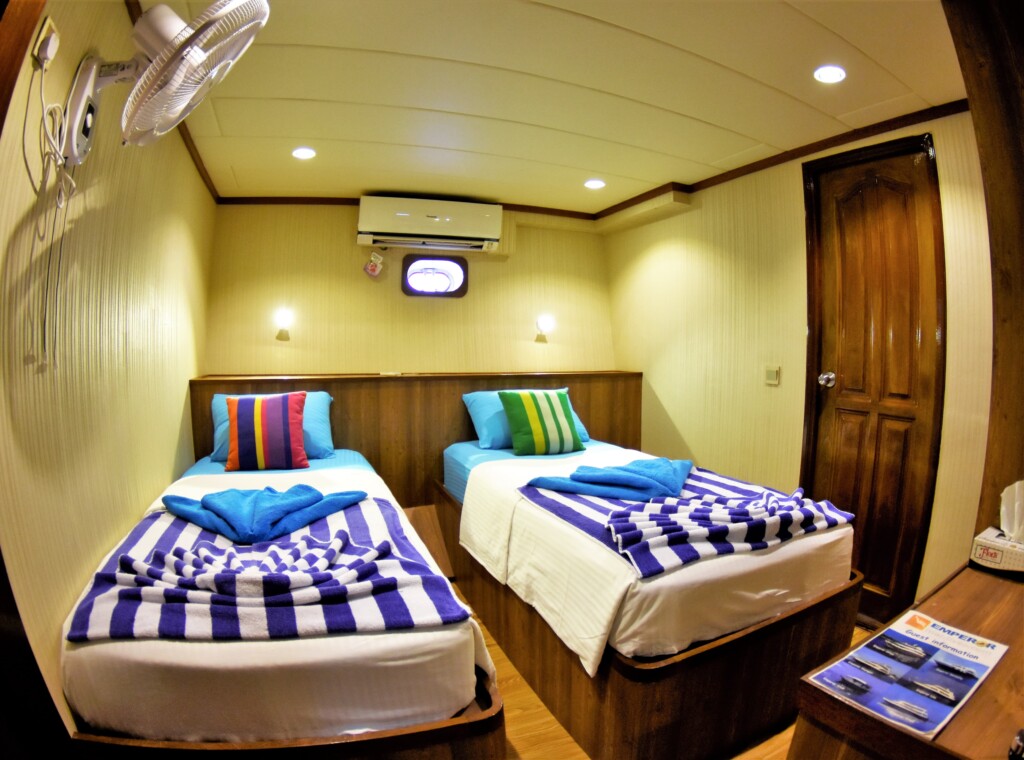 Twin cabin Emperor Voyager Maldives lower deck