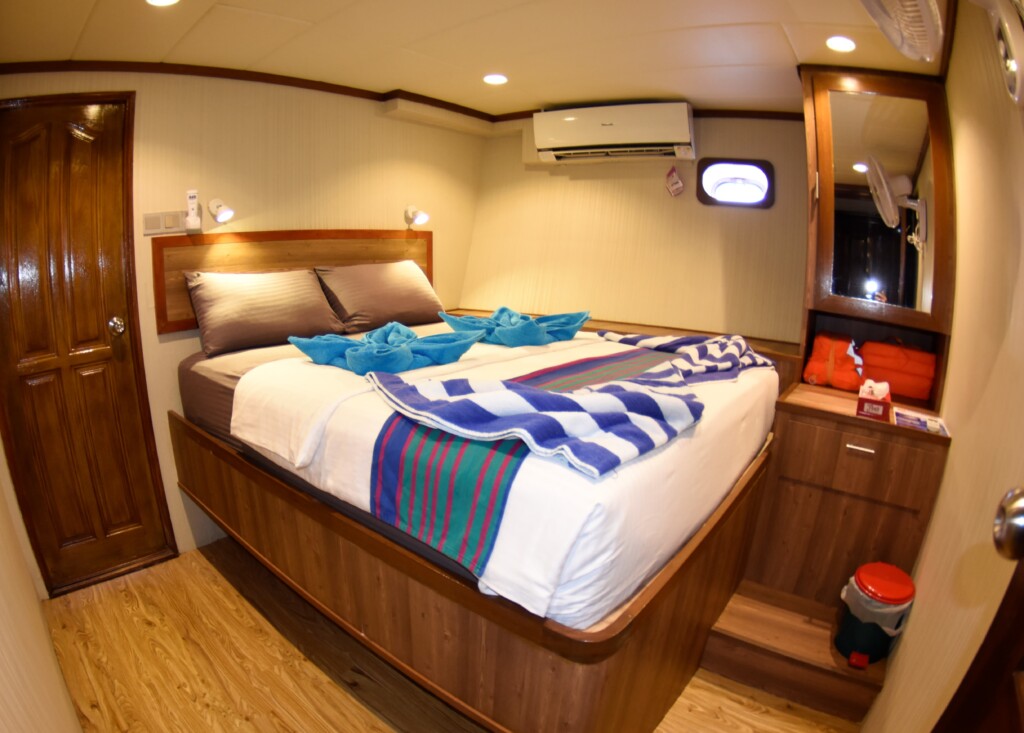 Double bed cabin on Emperor Voyager Maldives
