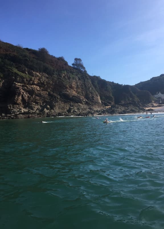 Sea and bay in Jersey