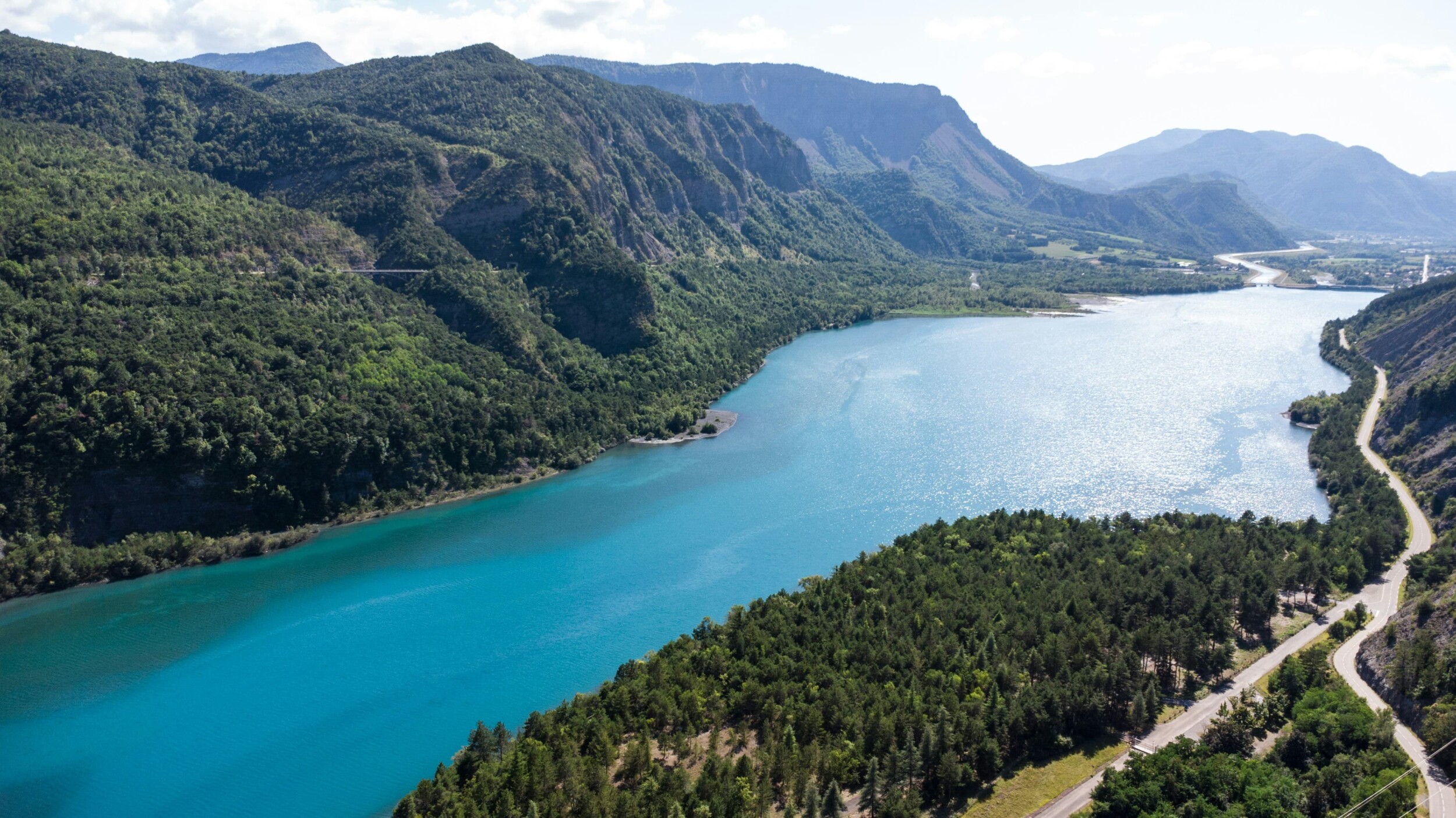 Lake Serre-Ponçon above