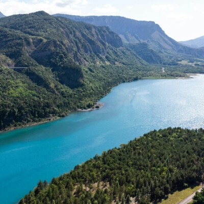 Lake Serre-Ponçon above